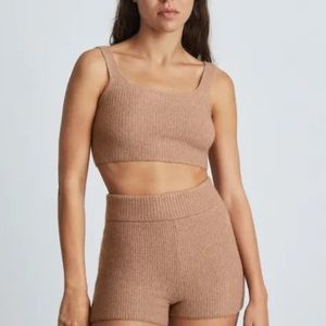 Everlane cozy stretch tank in camel
